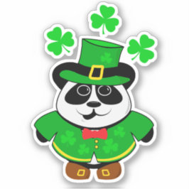 Panda St Patricks Dag Leuk Dier Sticker