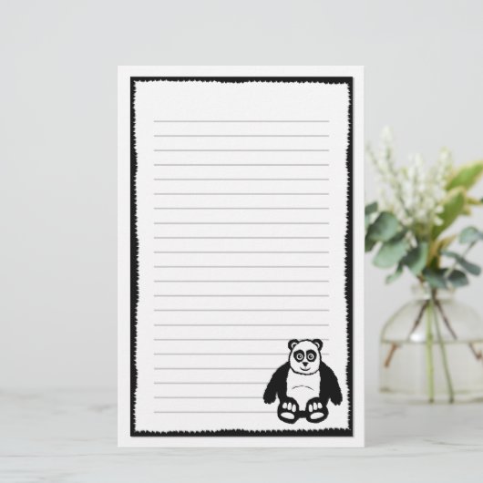 Panda Stationery Briefpapier (Staand voorkant)