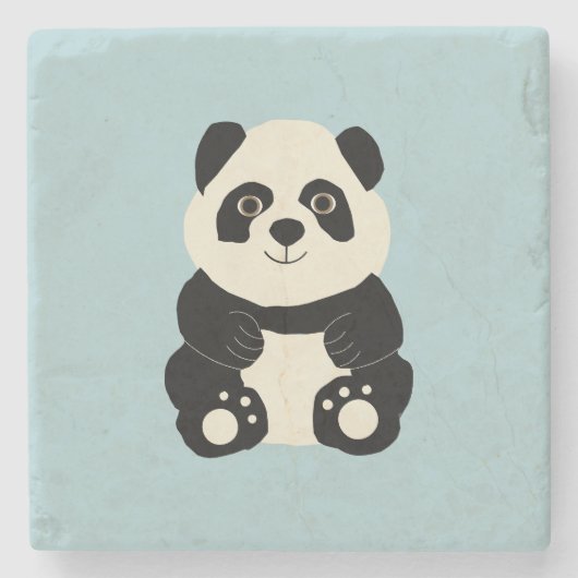 Panda Stenen Onderzetter (Voorkant)