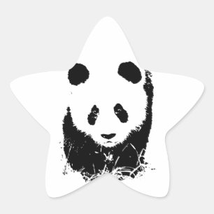 Panda Ster Sticker