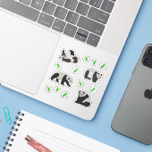 Panda Sticker (Laptop met iPhone)