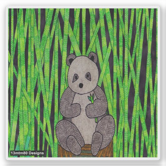 Panda - Sticker (Voorkant)