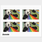 panda-Sticker Rechthoekige Sticker (Vel)