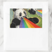 panda-Sticker Rechthoekige Sticker (Tas)