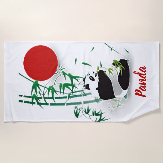 Panda Strandlaken (Voorkant)