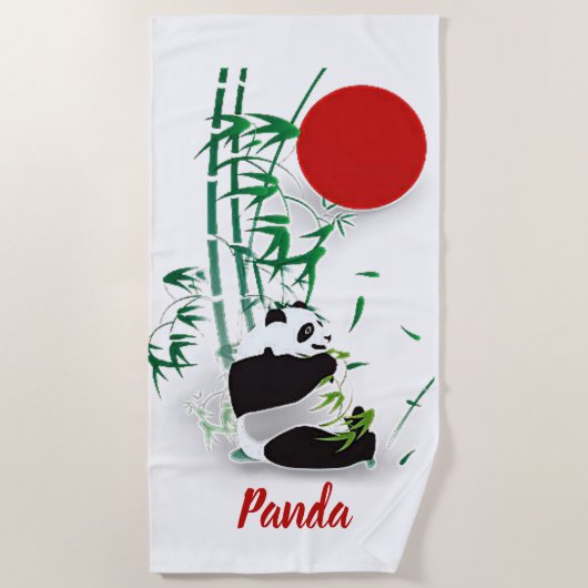 Panda Strandlaken (Voorkant)