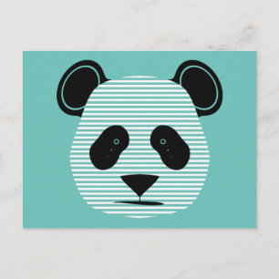 panda strepen briefkaart