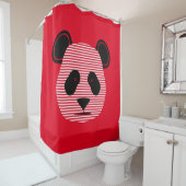 panda strepen douchegordijn (In situ)