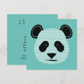 panda strepen kaart (Voorkant / Achterkant)