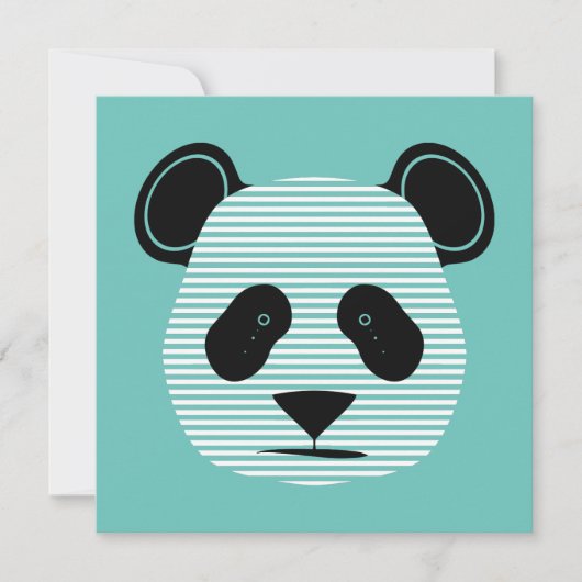 panda strepen kaart (Voorkant)