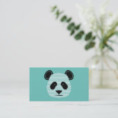 panda strepen visitekaartje (Staand voorkant)