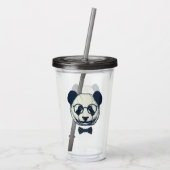 Panda Stripes Acryl Drinkbeker (Achterkant)