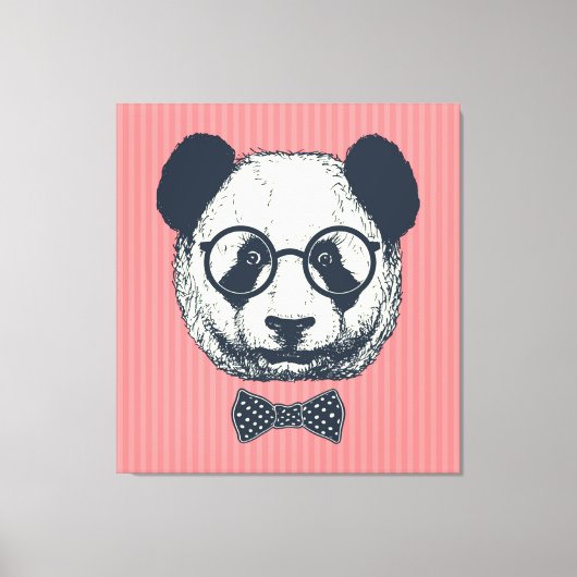 Panda Stripes Canvas Afdruk (Voorkant)