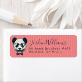 Panda Stripes | Jouw namen toevoegen Etiket (Insitu)