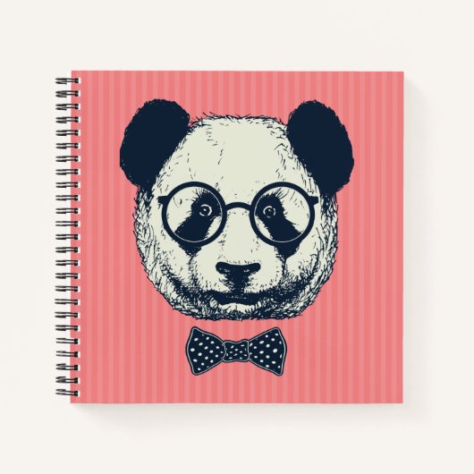 Panda Stripes Notitieboek (Voorkant)