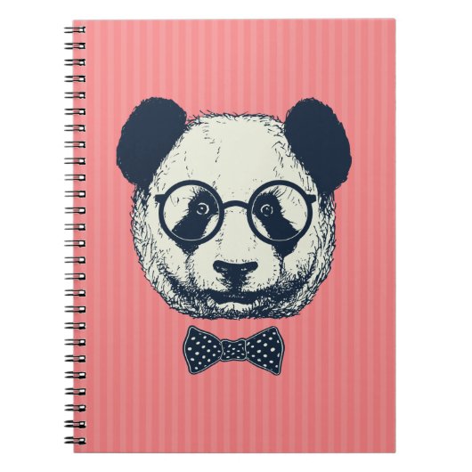 Panda Stripes Notitieboek (Voorkant)