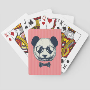 Panda Stripes Pokerkaarten