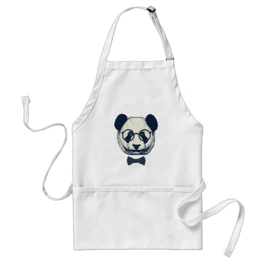 Panda Stripes Standaard Schort (Voorkant)