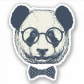 Panda Stripes Sticker (Voorkant)