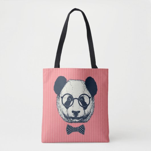 Panda Stripes Tote Bag (Voorkant)