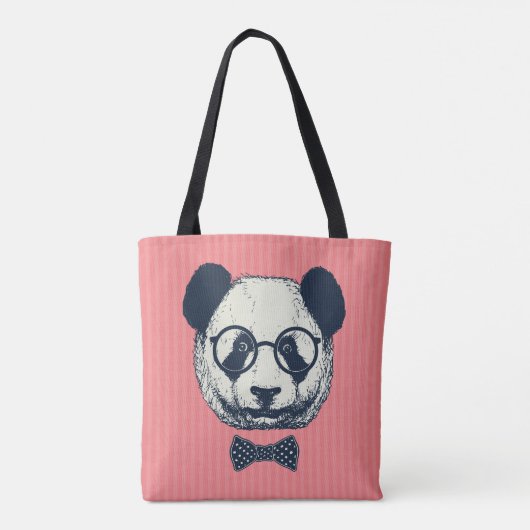 Panda Stripes Tote Bag (Achterkant)