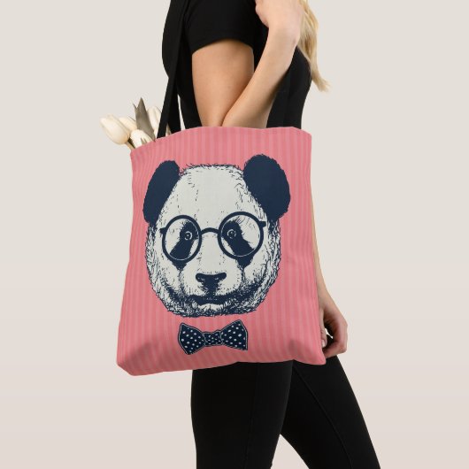 Panda Stripes Tote Bag (Dichtbij)