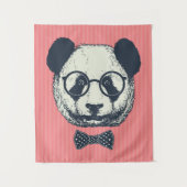 Panda Stripes Wandkleed (Voorkant)