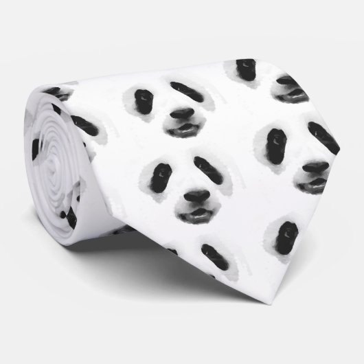 Panda Stropdas (Opgerold)