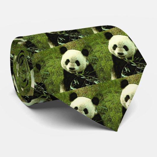 Panda Stropdas (Opgerold)