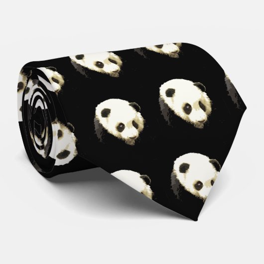 Panda Stropdas (Opgerold)