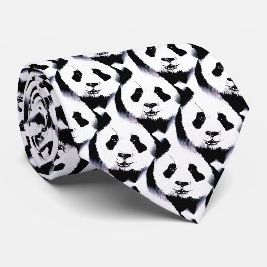 Panda Stropdas (Opgerold)