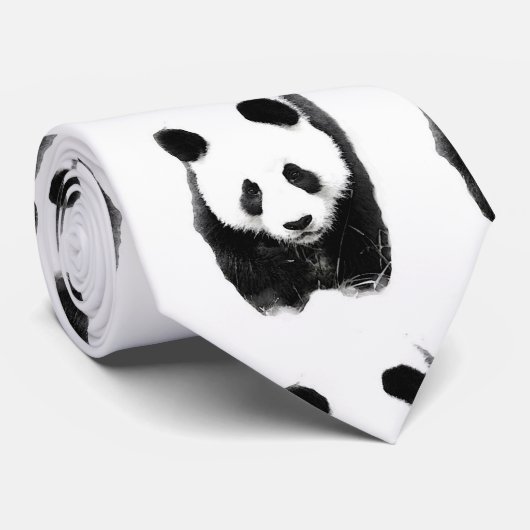 Panda Stropdas (Opgerold)