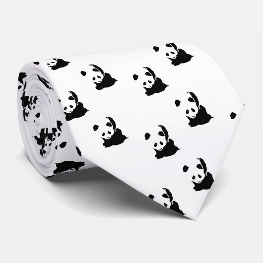 Panda Stropdas (Opgerold)