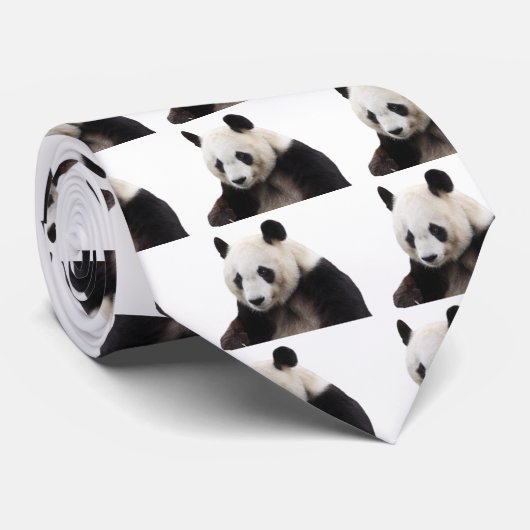 Panda Stropdas (Opgerold)