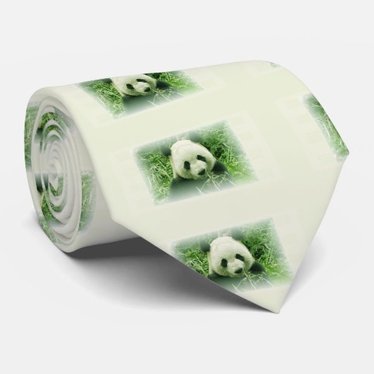 Panda Stropdas (Opgerold)