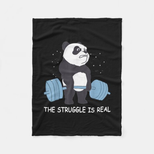 Panda Struggle is een echte Beer dodelijk grappige Fleece Deken (Voorkant)