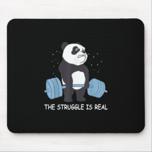 Panda Struggle is een echte Beer dodelijk grappige Muismat