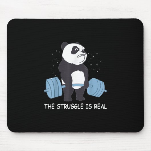 Panda Struggle is een echte Beer dodelijk grappige Muismat (Voorkant)