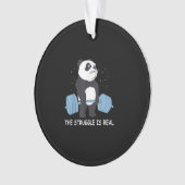 Panda Struggle is een echte Beer dodelijk grappige Ornament (voorkant)