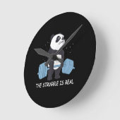 Panda Struggle is een echte Beer dodelijk grappige Ronde Klok (Hoek)