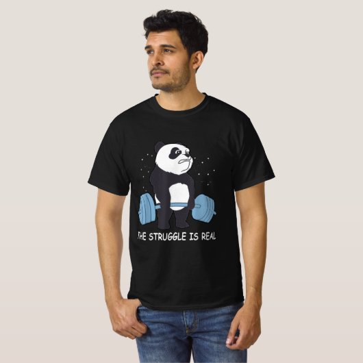 Panda Struggle is een echte Beer dodelijk grappige T-shirt (Voorkant volledig)