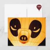 Panda Style Ballon Briefkaart (Voorkant / Achterkant)