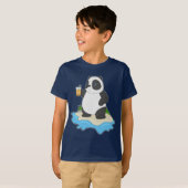 Panda Summer Beach T-shirt (Voorkant volledig)
