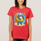 Panda Summer Beach T-shirt (Voorkant)