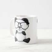 Panda Sunglasses Panda Lover Themed Koffiemok (Voorkant links)