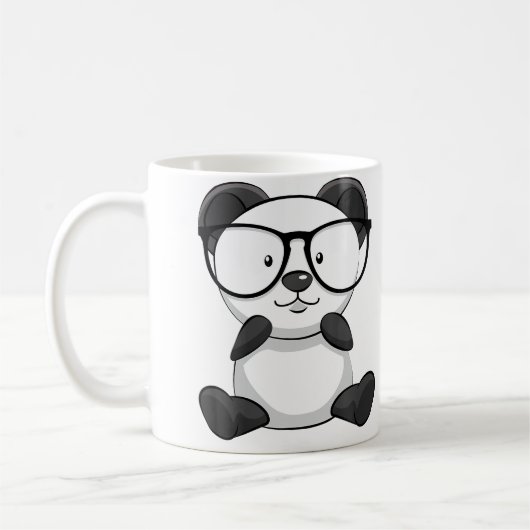 Panda Sunglasses Panda Lover Themed Koffiemok (Links)