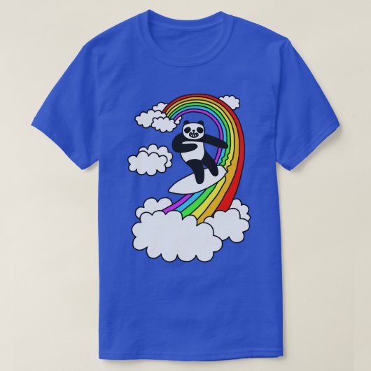 Panda Surf Rainbow T-shirt (Design voorkant)