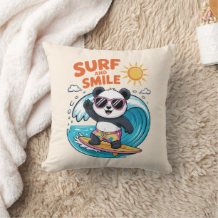 Panda Surf Sourire Kind Été Kussen