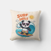 Panda Surf Sourire Kind Été Kussen (Voorkant)