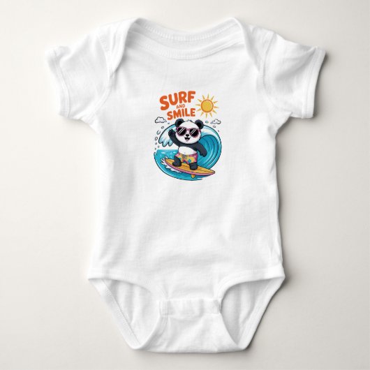 Panda Surf Sourire Kind Été Romper (Voorkant)